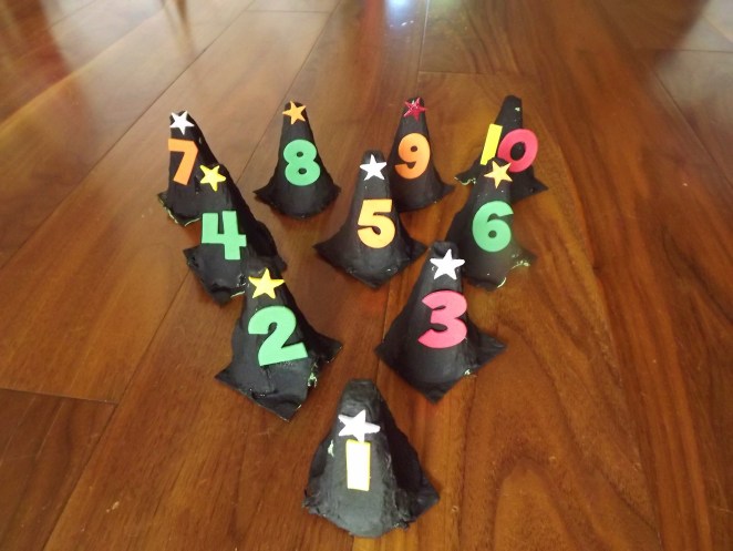 Witches Hat Bowling Game Halloween Craft